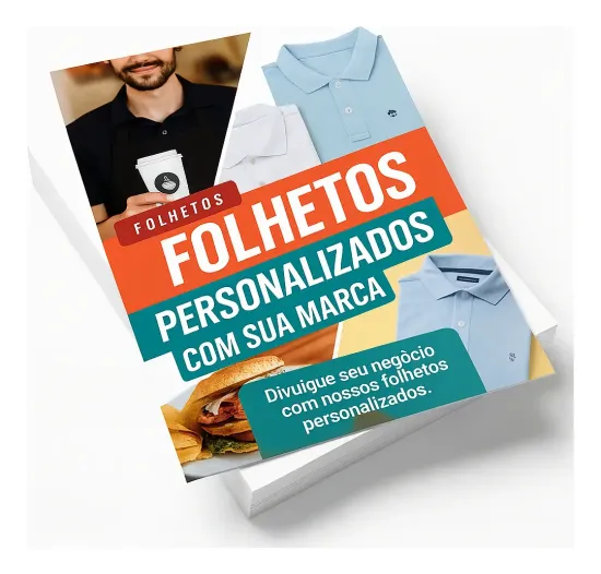 panfleto 10x14cm 90g de at� R$ 100